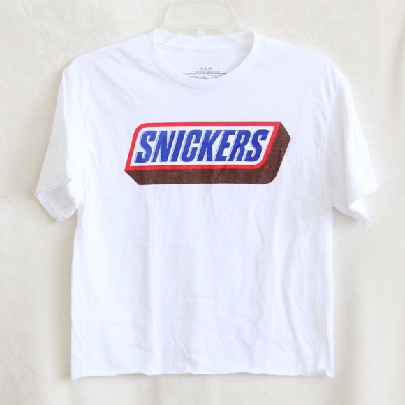 Mars Tops - NWOT Snickers Candy Bar Cropped Tee